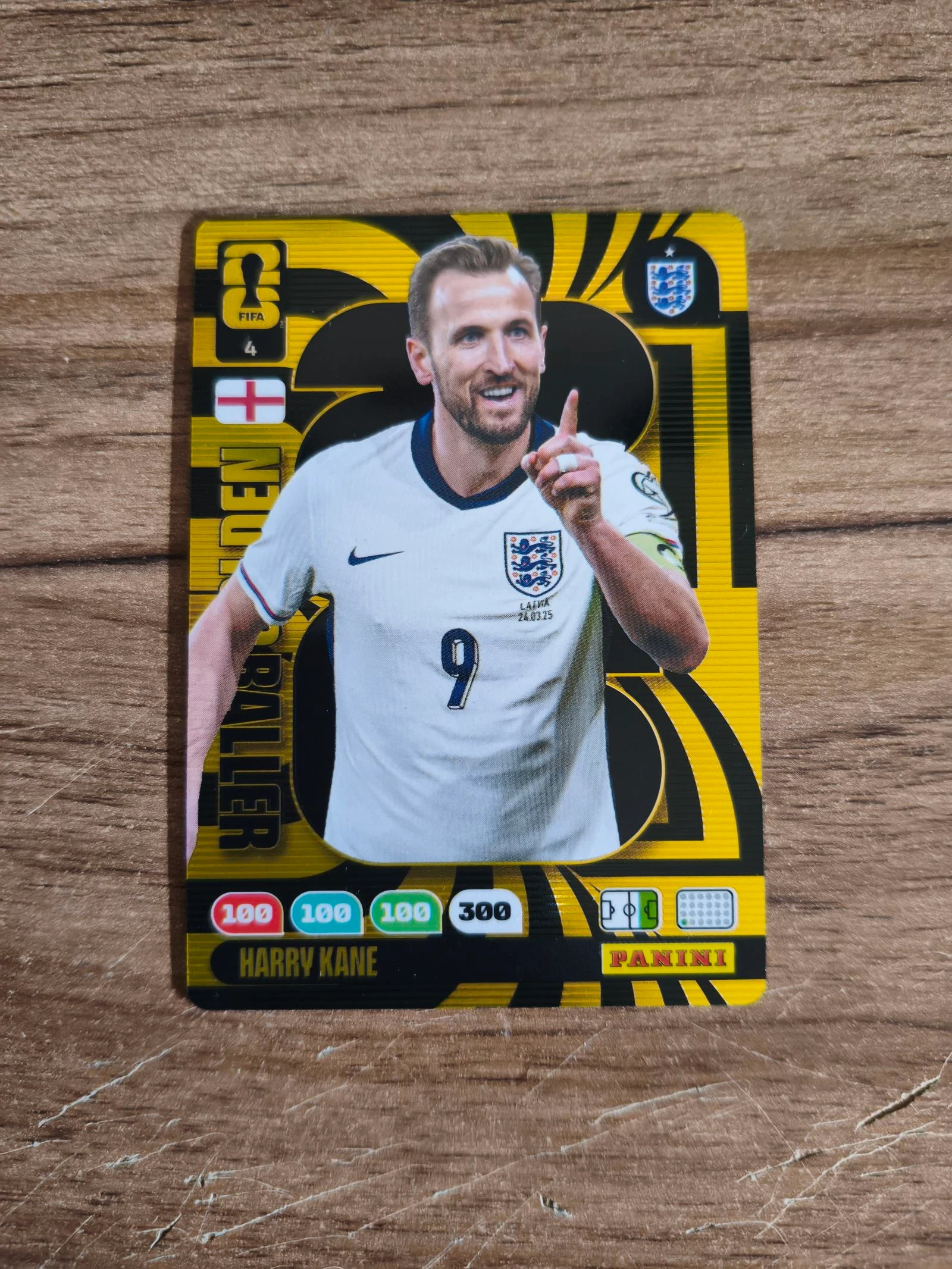 Carte de foot panini CDM kane golden baller
